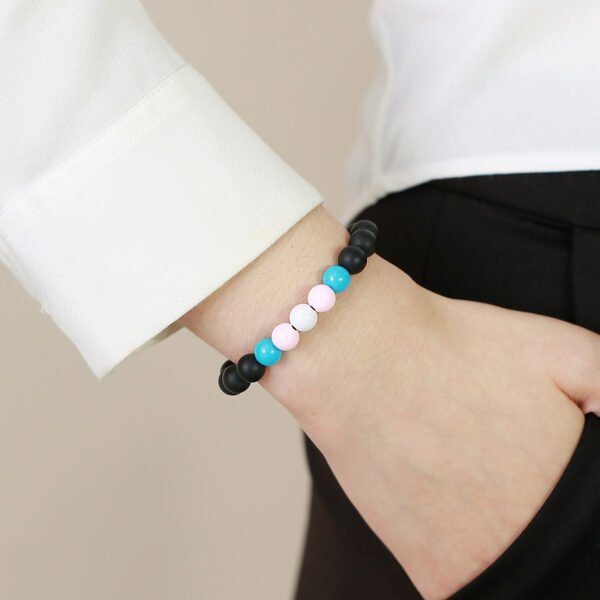 09f16f84-780f-4614-a2f9-af78b80ba491.jpg Pulsera de cuentas de ágata negra acrílica para hombre y mujer