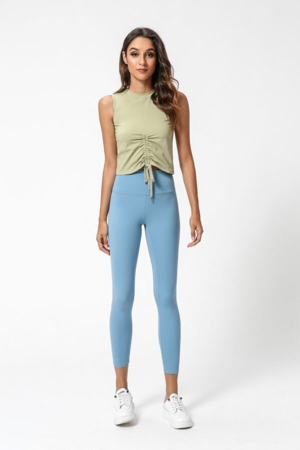 Chaleco de yoga con cordones para mujer