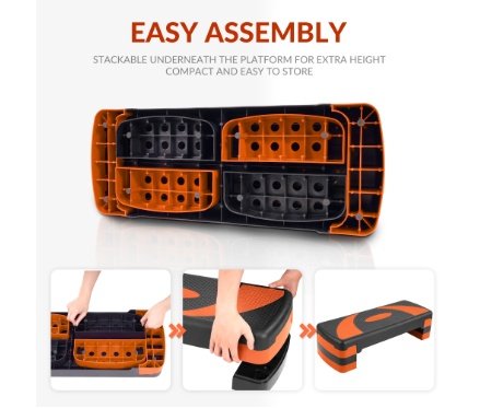 Plataforma de cardio con escalones