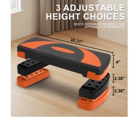 Plataforma de cardio con escalones