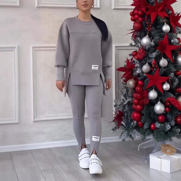 68bb2e12-9fef-4acb-835a-c5f1cba4355a.jpeg Conjunto de dos piezas para mujer, color liso