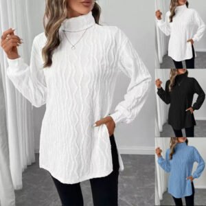 6f3b8cd4-06ca-4edc-881c-e147984b7cc0.jpg Suéter elegante de cuello alto para mujer