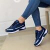 Zapatos planos informales con cordones para mujer