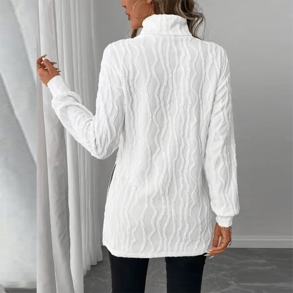 Suéter elegante de cuello alto para mujer