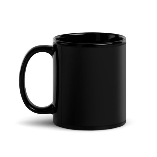 Taza negra brillante
