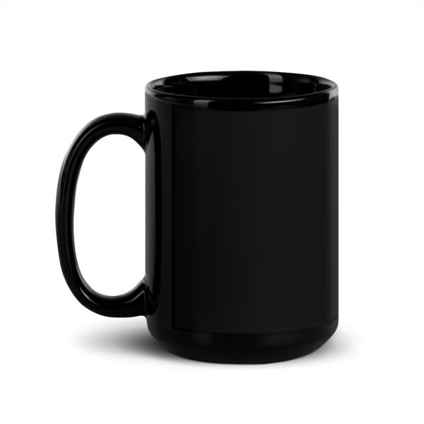 Taza negra brillante