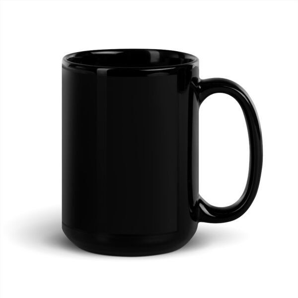 Taza negra brillante