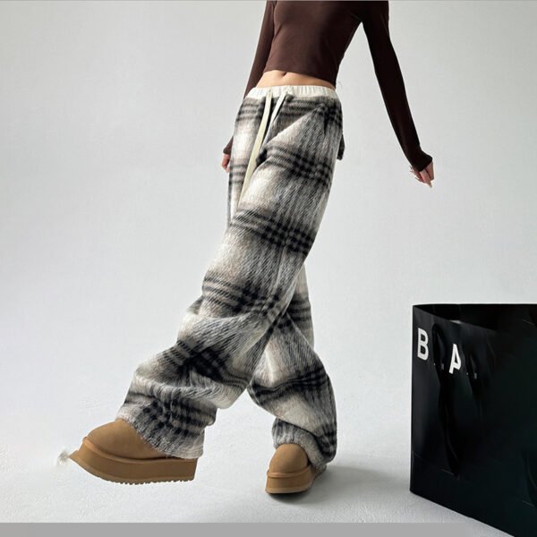 Pantalones anchos de cintura alta para mujer