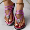 Chanclas con estampado floral