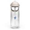 Botella de agua con tapa y pajita abatible