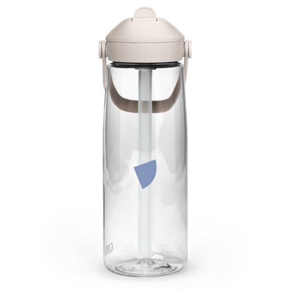 Botella de agua con tapa y pajita abatible