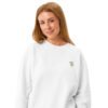 Unisex garment-dyed fleece crewneck sweatshirt