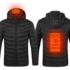 Nueva chaqueta calefactable, abrigo eléctrico USB