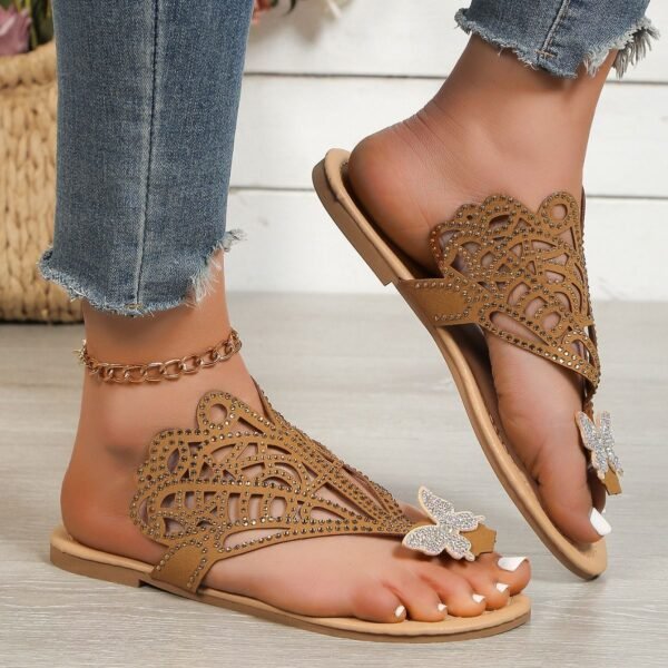 Sandalias de punta abatible para mujer