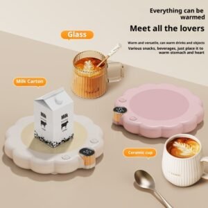 Posavasos térmico inteligente para escritorio con preservación del calor