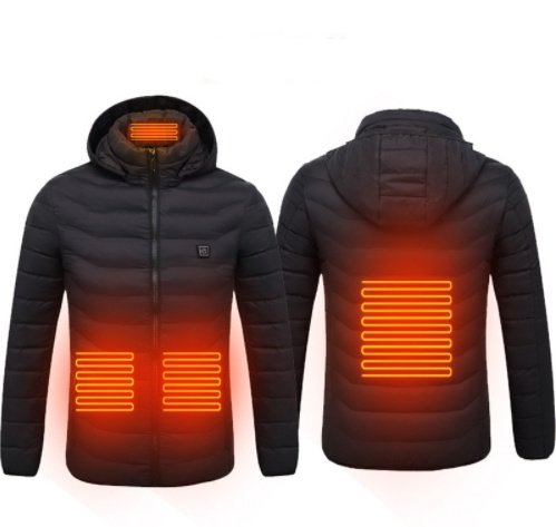 Nueva chaqueta calefactable, abrigo eléctrico USB