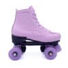 Patines de cuero morado de dos hileras