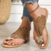 Sandalias de punta abatible para mujer