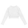 Recycled long-sleeve crop top