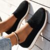 Zapatos de tacón casuales transpirables de malla de moda para mujer