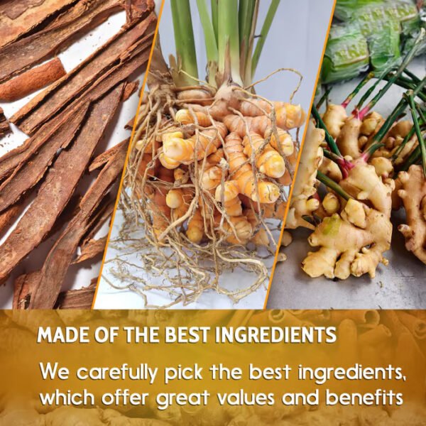 Bolsita de té de carne de cúrcuma amarilla natural