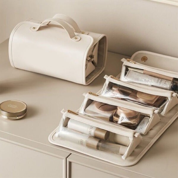 Nueva bolsa de cosméticos plegable de gran capacidad