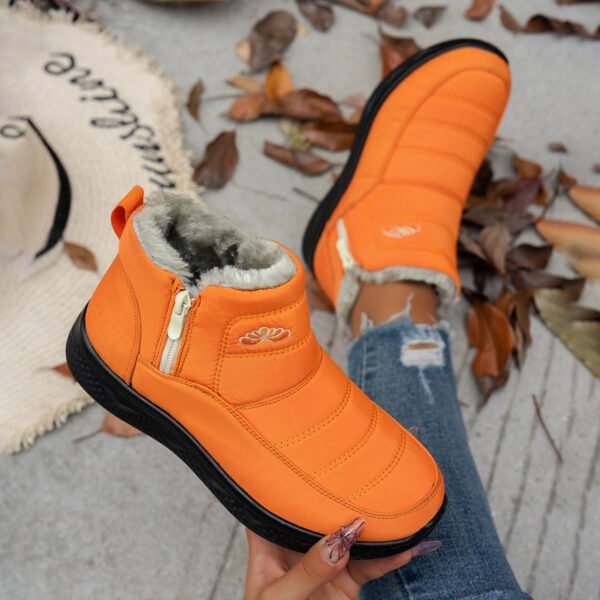 Botas de nieve de invierno con cremallera lateral