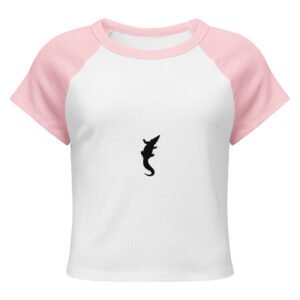 Women’s micro rib raglan baby tee